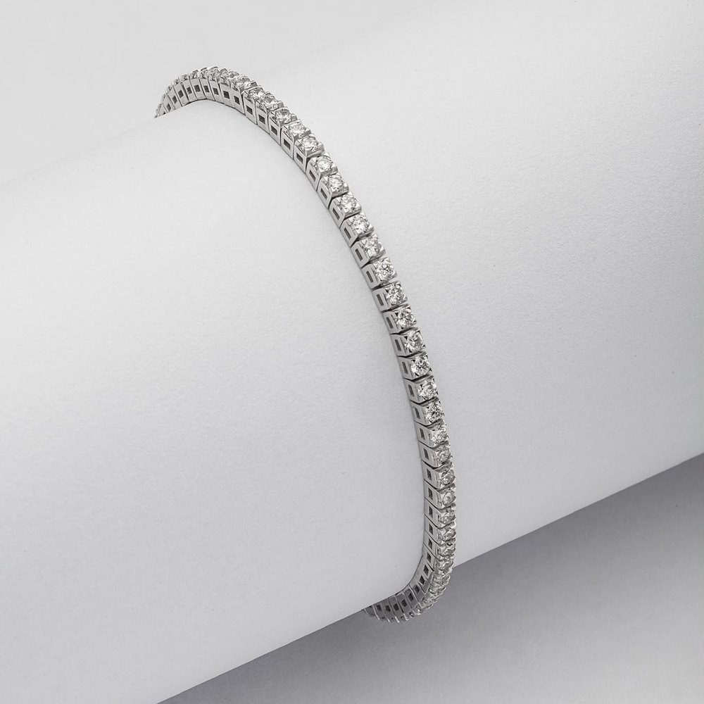 Pulseira riviera cravejada de diamantes